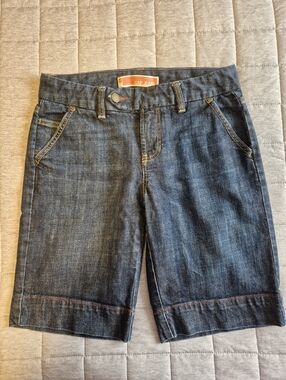 GAP 1969 Dark Blue Denim Midi Shorts